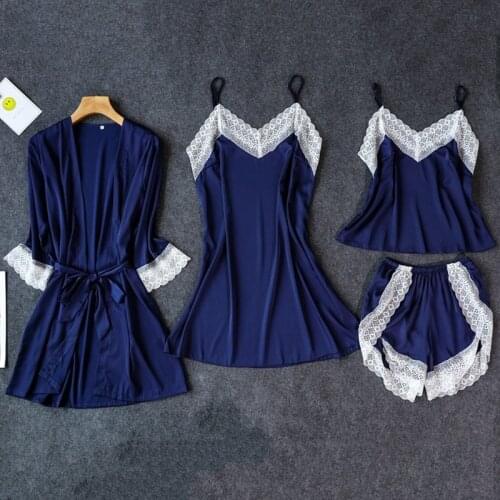 Lace Trim Sexy Wedding Lady Robe Suit Loose Satin Bride Bridesmaid Kimono Bathrobe Gown Mini Sleepwear Rayon Intimate Lingerie