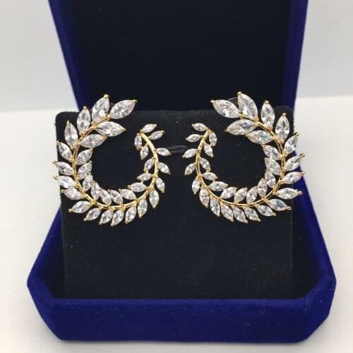 Женские золотые серьги Lachaphew China At AliExpress