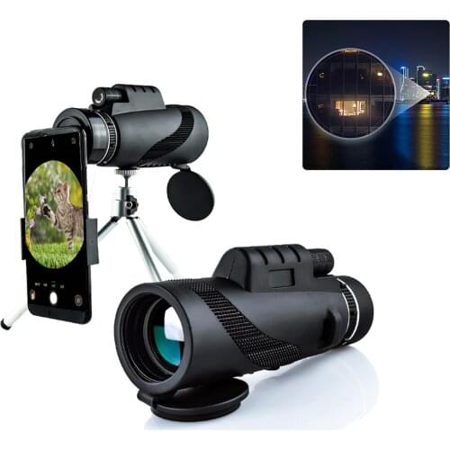 Monocular Binoculars Phone Camera Powerful Lens Zoom Handheld Video Night Vision Military HD Professional Telescope Hiking