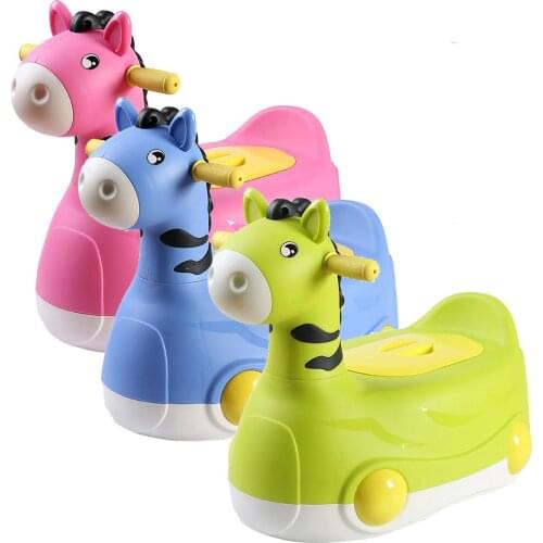 Cartoon Pony Potty Child Pot Training Girls Boy Potty Kids Chair Toilet Seat Children Pot