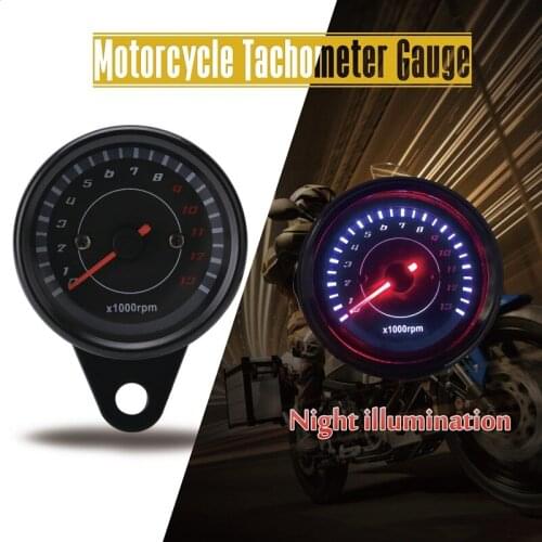 New general motorcycle accessories refit tachometer with LED backlight for night general motor vehicle metal motor speedometer