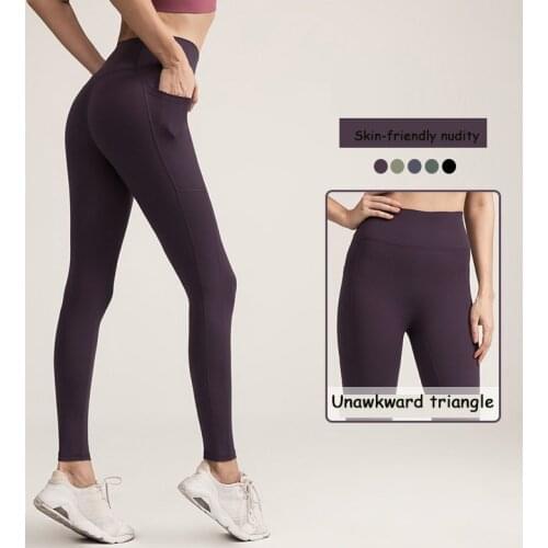 New Hip-lifting Yoga Shorts Double-sided Sanding Sports Pant High-waist Fitness Clothing Tight-fitting Sports Leggings Fitness