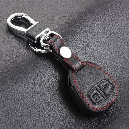 New design Genuine Leather cover wallet key remote case For Mitsubishi outlander ASX colt LANCER Grandis Pajero sport 2 buttons