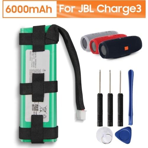 Original Replacement Battery GSP872693 For JBL Charge3 Charge 3 Bluetooth Audio Outdoor Speaker Rechargable Battery 6000mAh