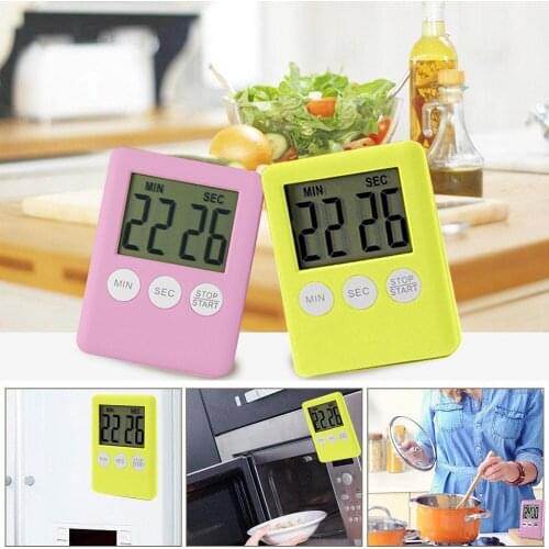 Portable Magnetic Digital Timer Kitchen BBQ Cooking Count-Down Up Sport Study Loud Clock Alarm With Large LCD Kitchen Tools