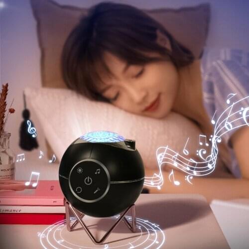 Planetary Projector Night Light LED Planet Laser Starry Sky Projection Lamp Music Voice Remote Control Home Atmosphere Lighting