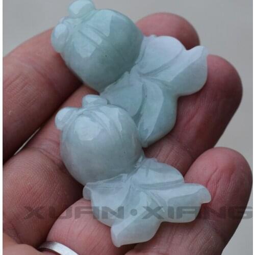 Drop Shipping 2019 Womens Jade Necklace Pendant Natural Jadeite A Carved Fish Pendant Gift for Female Fashion Jewelry