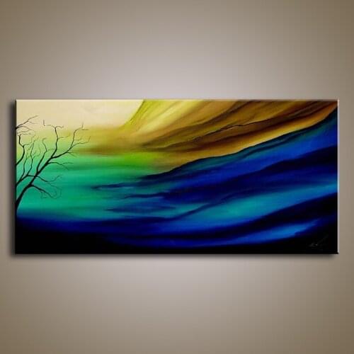 Handmade oil painting on canvas modern 100% Best Art Landscape oil painting original directly from artis LA1-033