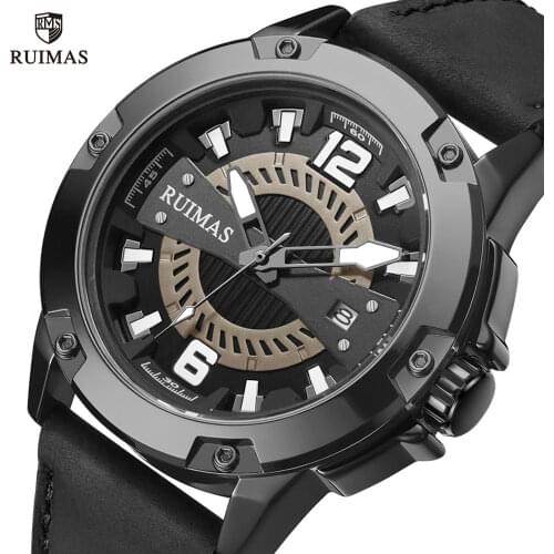 RUIMAS Military Sport Watches Men Luxury Waterproof Wristwatch Top Brand Silicone Strap Quartz Watch Relogio Masculino Clock 302