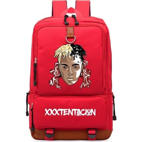 WISHOT Rapper Xxxtentacion Backpack Shoulder travel School Bag Bookbag for teenagers men women Casual Laptop Bags