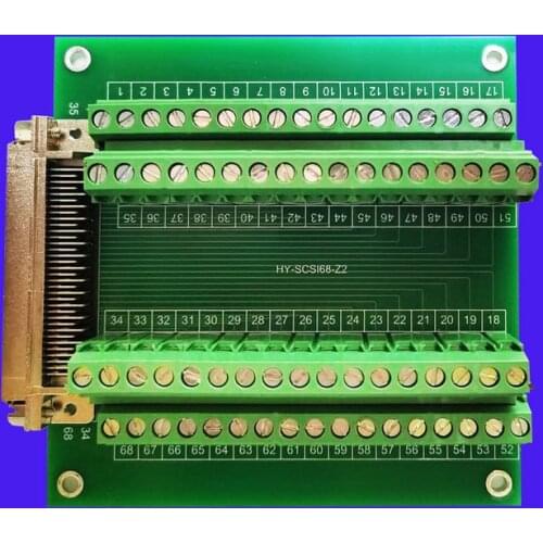 SCSI 68-core Male Terminal Board Wiring Board Adapter Board Relay Terminal Block