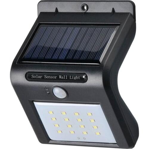 Outdoor Waterproof IP65 LED Solar Light Solar Panels Power PIR Motion Sensor Yard Landscape Lamp for Garden Fence Walls