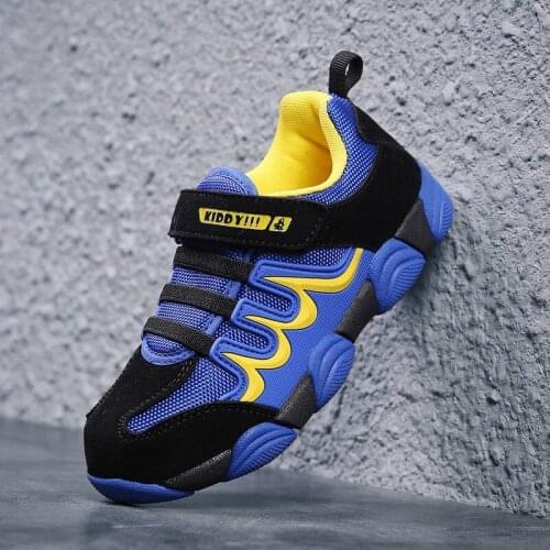 Spring Kids Shoes Children Sneakers Mesh Breathable Boys Shoes 2020 Cowhide Toddler Girls Casual Sports Student Running Shoes