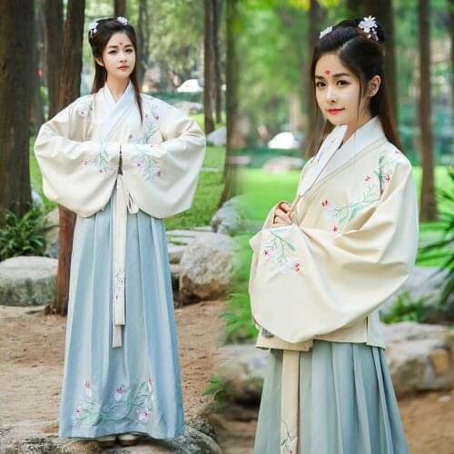 Classical Ancient Chinese Costume Dance Suit Female Traditional Hanfu Dress Tang Dynasty Embroidery Tang Suit Princess Costume