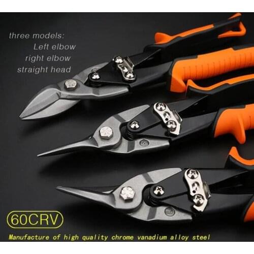 Tin Sheet Metal Snip Aviation Scissor Iron Plate Cut Shear Household Tool Industrial Tndustry Work Plier