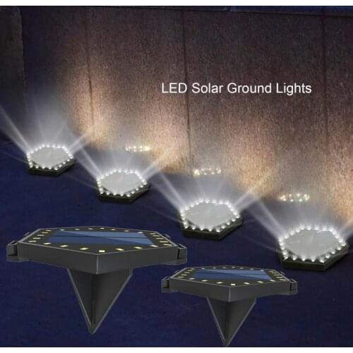 1/2Pcs Solar Garden Lights LED Solar Ground Lights Waterproof Light Underground Sensing Landscape Lights For Lawn Pathway