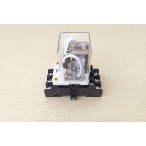 1 Set JQX-38F 3Z 40A 11 Pin Terminal 3 Poles DT Electromagnetic Relay Power Relay + Socket Base 12VDC 24VDC 110VAC 220VAC