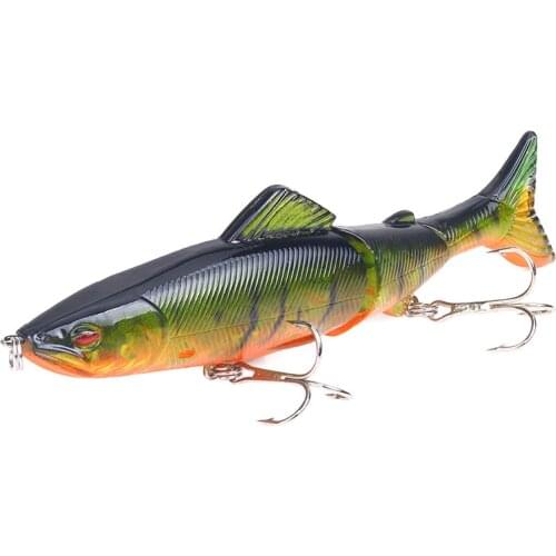 1 PCS Fishing Lure 18g/13cm Fishing Crankbaits Lure Bait for Fishing Lure Color 3 Segments Bait Hard With Steel Ball 3D Eye