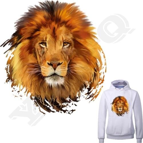 3D Lions Patch Iron On Clothes A-Level Washable Parches Ropa 2018 New T-Shirt Diy Decoration Applique