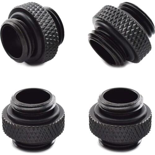 4-Pack G1/4 inch 5mm Male to Male Connector with Sealed O-Ring for PC Water Cooling Systems Extender Fitting