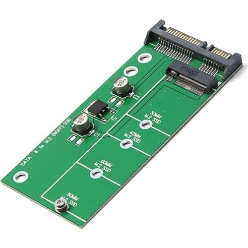 5pcs/lot NGFF (M2) SSD to 2.5" SATA Adapter M.2 2.5 inch NGFF SSD to SATA3 Convert Card