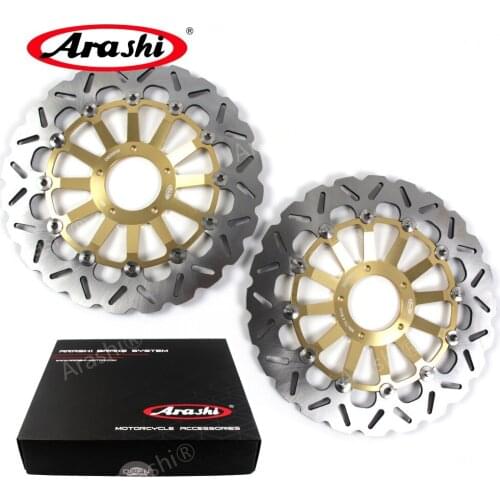 Arashi 1 Pair For DUCATI PANIGALE S TRICOLORE 1200 2012-2013 Front Brake Discs Brake Rotors 2012 2013 Motorbike Floating Disks