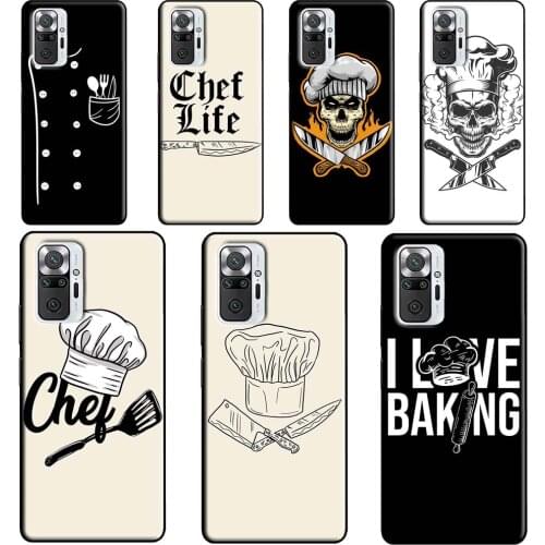 Baker Love Baking Chef For Xiaomi Redmi Note 8 9 Pro Note 10 Pro 8T 9S Case Cover For Redmi 9T 9A 9C 7A 8A K40