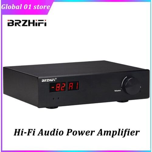 BRZHIFI Digital Audio Amplifier 2.0 Bluetooth 5.0 QCC3003 45W*2 HiFi Power Amplifier JRC5534DD*2 Op Amp RCA Input For Speakers