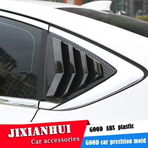 For opel Regal Insignia 2017-2019 Sedan ABS Rear Door Window shades Louver Frame Window Sill Molding Cover Sticker Trim