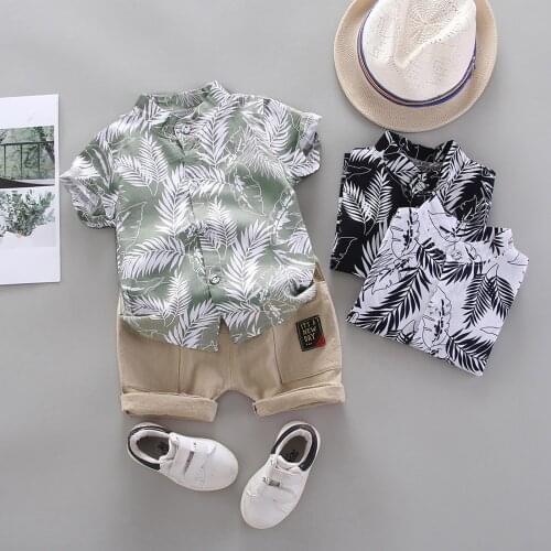 Toddler Kids Baby Boys Clothes Cartoon Feather T-Shirt + Shorts Summer Baby Outfits Fashion Child Boy Clothing Sets 1 2 3 Years