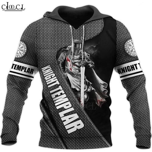 HX Newest Popular Knights Templar 3D Print Men Women Hoodies Sweatshirts Harajuku Fashion Long Sleeve Tracksuit Drop Shipping