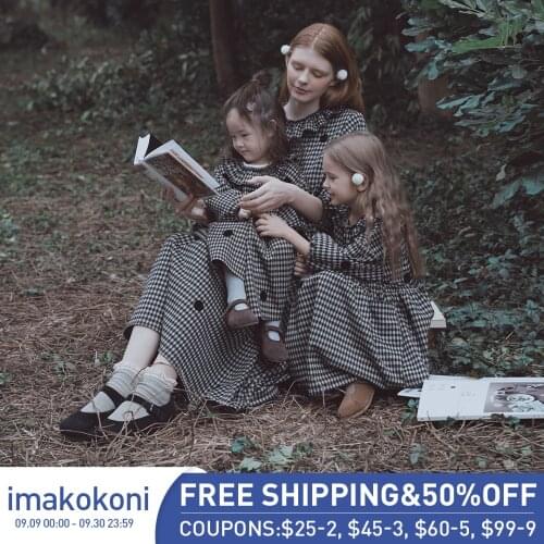Модные платья в клетку Imakokoni China At AliExpress