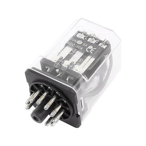 JQX-10F 3Z DC 24V Coil PCB Electromagnetic Relay 3PDT 11 Pin Free Shipping