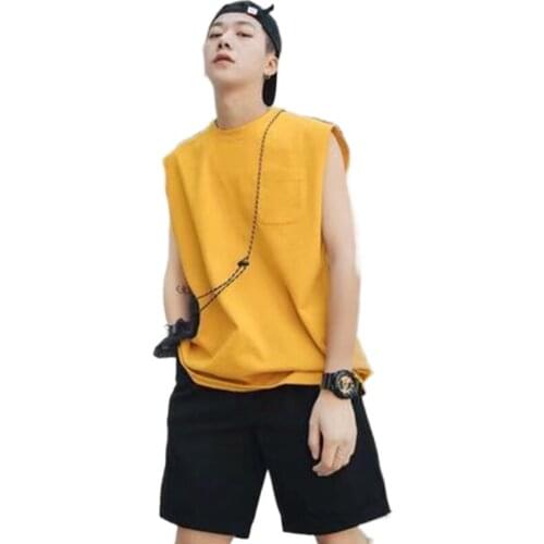 亦绚 Men's Plain T-shirts