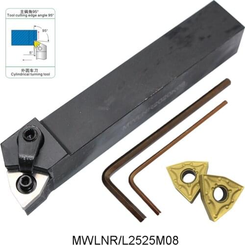MWLNR2525M08 MWLNL2525M08 Extermal Turning Tool holder High quality for WNMG080404 WNMG 080404