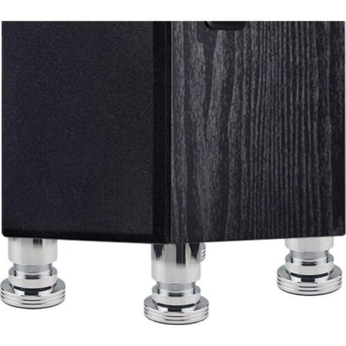 Aluminum Alloy Anti-shock Feet Pad Stereo Speakers Amplifier Chassis Steel Beads Vibration Absorption Stand