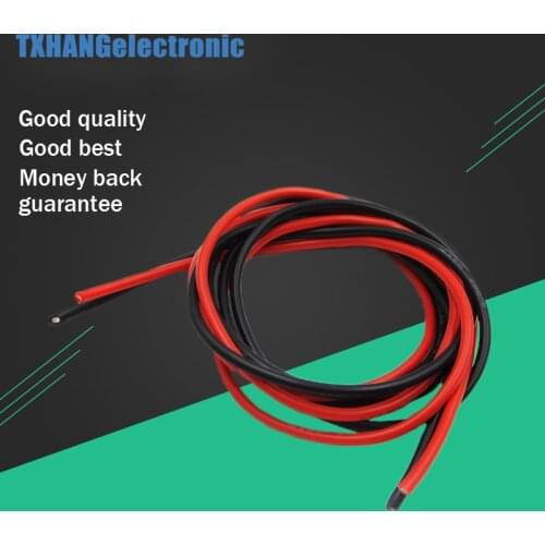 16 AWG (2m) Gauge Silicone Wire Flexible Stranded Copper Cables for RC Black Red diy electronics