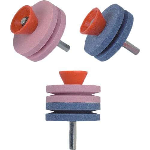 Lawn Mower Sharpener Grinding Tool Hardware Tools Abrasive Wheel Ultra Light Portable Whetstone Lawn Mower Corundum Sharpener