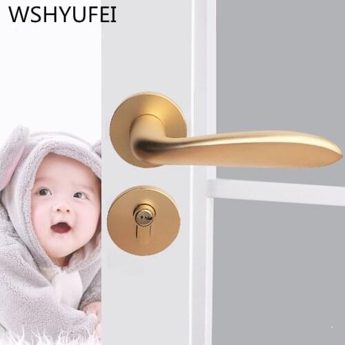 High quality zinc alloy mute door lock hardware accessories new house decoration Indoor lock