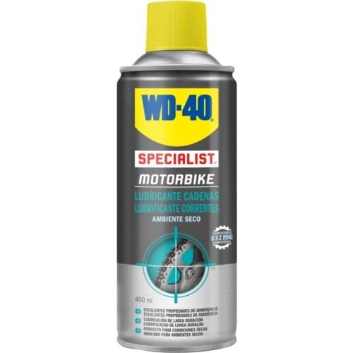 WD-40 lubricant chain motorcycles dry conditions splash-proof 400 ML