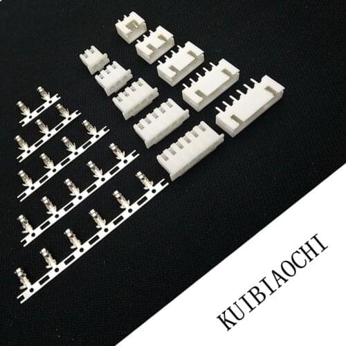 XH2.54 wire Connector XH 2.54mm 180 angle / straight pin Header + Housing + Terminal for PCB Car, 2P 3P 4P 5P 6P