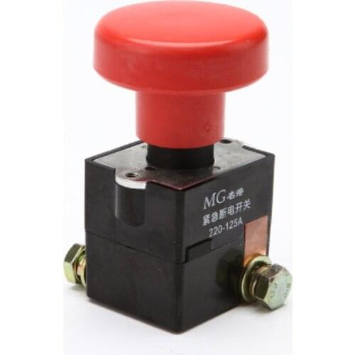 1pcs Mushroom head forklift new energy car relay 220-125A emergency power off switch