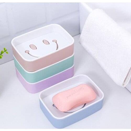 1pcs Bathroom Dish Plate Case Home Shower Travel Hiking Holder Container Soap Box Plastic Soap Box Dispenser Soap Rack New