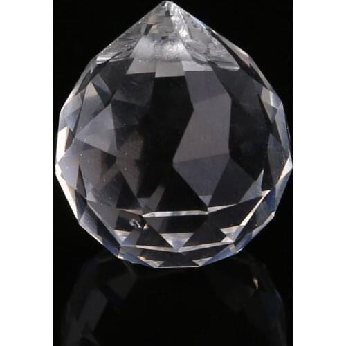 1Pc Clear Crystal Lamp Ball Hanging Prism Suncatcher Wedding Decor 20mm
