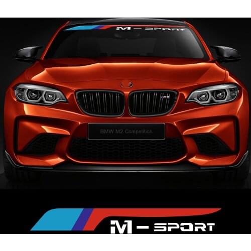2pcs Car Front Windshield Stickers Auto Window Vinyl DIY Decals Auto Car Accessories For BMW E39 E46 F10 F20 F30 X1 X3 X5 X6