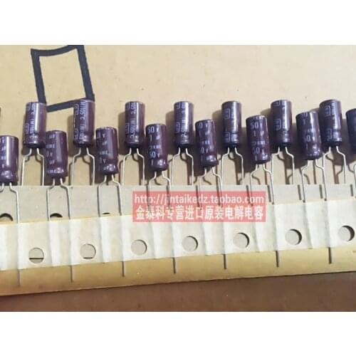 2020 hot sale 30PCS/50PCS NIPPON electrolytic capacitor 50V1UF 5X11 KME non-polar capacitor Japan free shipping