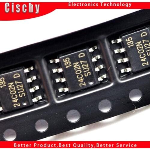 100pcs/lot AT24C02N 24C02N 24C02 SOP-8 new original In Stock