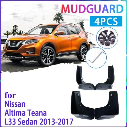 Car Mud Flaps for Nissan Altima Teana L33 Sedan 2013 2014 2015 2016 2017 Mudguard Splash Guards Fender Mudflaps Auto Accessories