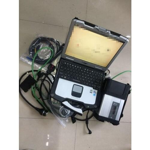 Mb star cars trucks diagnostic tool with mb sd c5 software ssd 2021.03v in cf-30 laptop 4G tough screen toughbook ready to work
