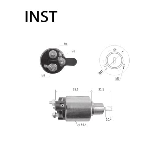 ELECTROMAGNETIC SWTICH SOLENOID FOR 12V 1.1KW 2.339.303.210 477 STB0990 STB0990WA STB1190AB STB2816WL 0001108160 4557466